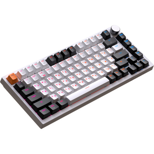Клавіатура GamePro Asgard Valhalla MK160W Pro 75 RGB Wireless/Bluetooth/USB White (MK160W Pro)