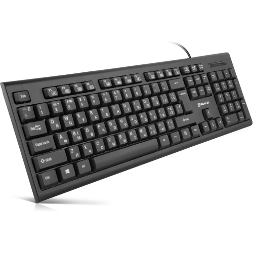 Клавіатура REAL-EL RK-507 USB Black (EL123100050) Клавіатура REAL-EL RK-507 USB Black (EL123100050)