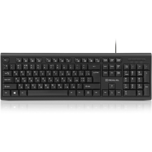 Клавіатура REAL-EL RK-507 USB Black (EL123100050) Клавіатура REAL-EL RK-507 USB Black (EL123100050)