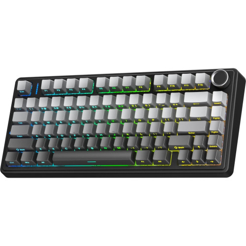 Клавіатура Aula F75 Gasket Reaper Switch Hot-Swap RGB Bluetooth/Wireless/USB UA Black/Grey (6948391209913) Клавіатура Aula F75 Gasket Reaper Switch Hot-Swap RGB Bluetooth/Wireless/USB UA Black/Grey (6948391209913)