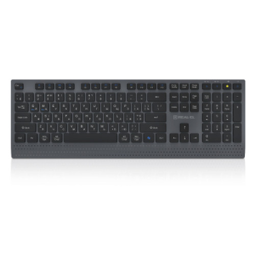 Клавіатура REAL-EL RK-715W Wireless/Bluetooth Black/Gray (EL123100051)