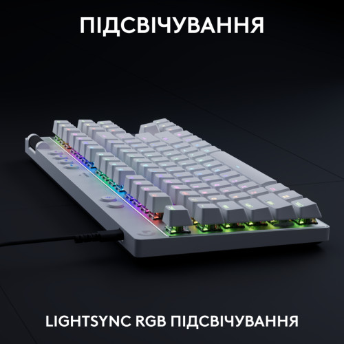 Клавіатура Logitech G PRO X TKL Rapid Linear USB UA White (920-013242) Клавіатура Logitech G PRO X TKL Rapid Linear USB UA White (920-013242)