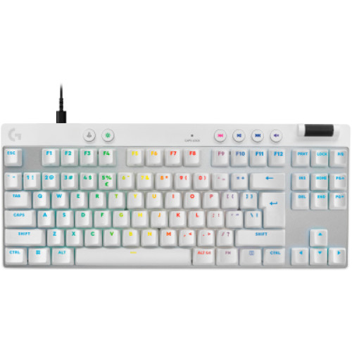 Клавіатура Logitech G PRO X TKL Rapid Linear USB UA White (920-013242) Клавіатура Logitech G PRO X TKL Rapid Linear USB UA White (920-013242)