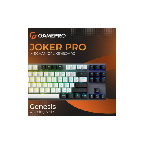 Клавіатура GamePro Genesis Joker Pro MK124G Pro Outemu Red Switch Wireless/Bluetooth/USB UA Gray (MK124G Pro)