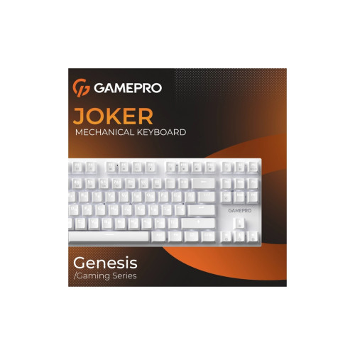 Клавіатура GamePro Genesis Joker MK124W Outemu Red Switch USB UA White (MK124W)