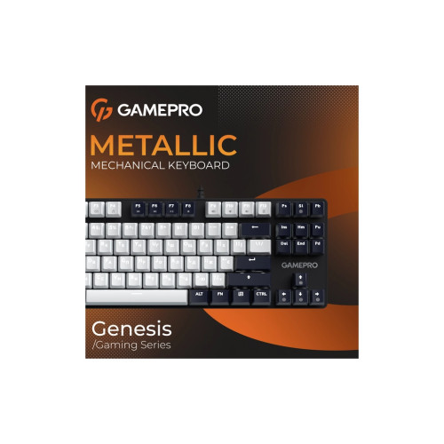 Клавіатура GamePro Genesis Metallic MK110B Outemu Red Switch USB UA Black (MK110B)