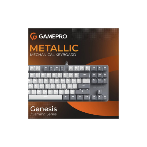Клавіатура GamePro Genesis Metallic MK110G Outemu Red Switch USB UA Gray (MK110G)