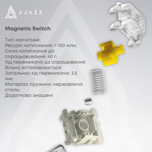 Клавіатура Ajazz AK680 MAX Magnetic Switch RGB USB Black (AK680-M-BGY-AW) Клавіатура Ajazz AK680 MAX Magnetic Switch RGB USB Black (AK680-M-BGY-AW)