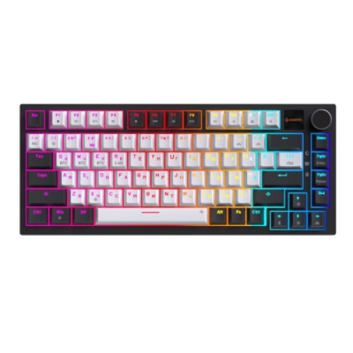 Клавіатура GamePro Asgard Valhalla Pro Rainy Switch Bluetooth/2.4G/USB USB White with display (MK160W-D-Pro)