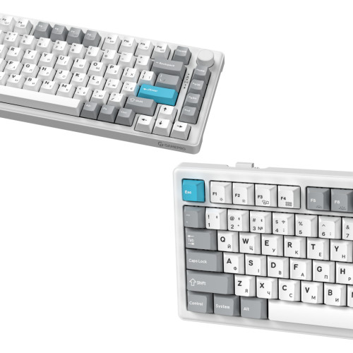 Клавіатура GamePro Asgard Yord Wireless/Bluetooth/USB UA White (MK266WH)