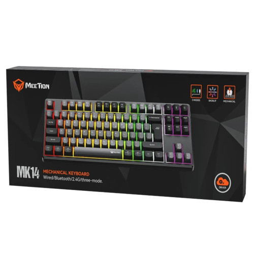 Клавіатура Meetion MK14 Bluetooth/USB Type-C Black (MT-MK14-A-RUA)