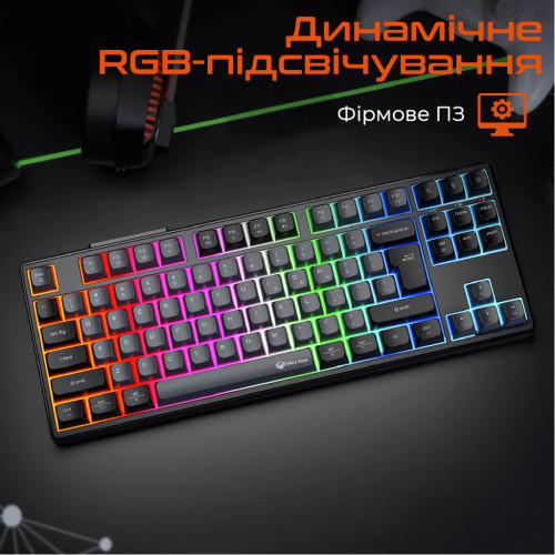 Клавіатура Meetion MK14 Bluetooth/USB Type-C Black (MT-MK14-A-RUA)
