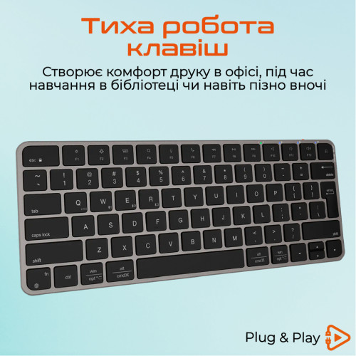 Клавіатура Meetion K210 Bluetooth/Wireless Black (MT-K210MW-A-RUA) Клавіатура Meetion K210 Bluetooth/Wireless Black (MT-K210MW-A-RUA)