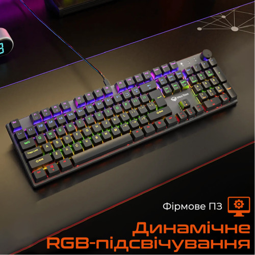 Клавіатура Meetion MK009 Pro Red Switch USB Type-C Black (MT-MK009Pro-W-RUA)