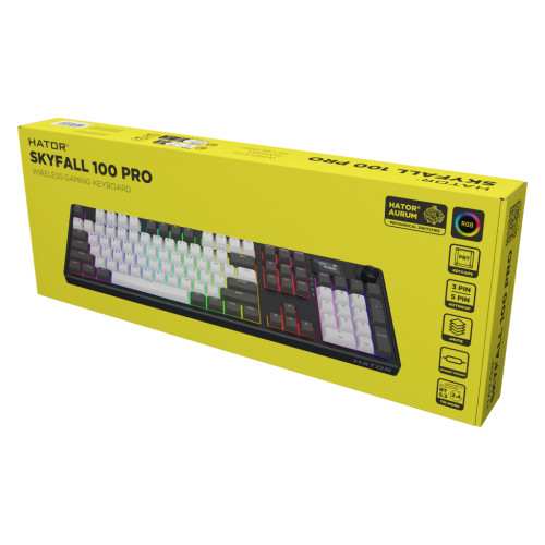 Клавіатура Hator Skyfall 100 Pro Wireless Grey/Black (HTK4100UA) Клавіатура Hator Skyfall 100 Pro Wireless Grey/Black (HTK4100UA)