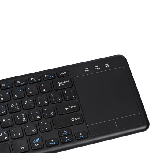Клавіатура 2E KT100 Touch Wireless UA Black (2E-KT100WB_UA)