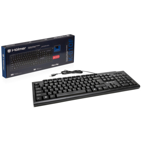Клавіатура Hölmer K-01OF USB UA Black (K-01OF)