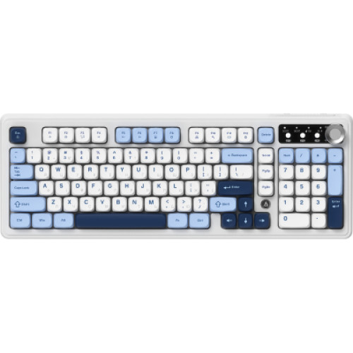 Клавіатура Ajazz AF98 Plus Wireless/Bluetooth/USB UA White/Blue (AF98-PLUS-GB)