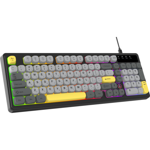 Клавіатура Ajazz AF98 USB UA Black/Grey/Yellow (AF98-BGY) Клавіатура Ajazz AF98 USB UA Black/Grey/Yellow (AF98-BGY)