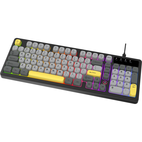 Клавіатура Ajazz AF98 USB UA Black/Grey/Yellow (AF98-BGY) Клавіатура Ajazz AF98 USB UA Black/Grey/Yellow (AF98-BGY)