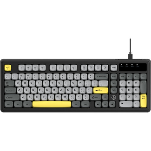 Клавіатура Ajazz AF98 USB UA Black/Grey/Yellow (AF98-BGY) Клавіатура Ajazz AF98 USB UA Black/Grey/Yellow (AF98-BGY)