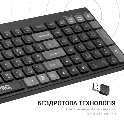 Клавіатура Ajazz SK985BO Bluetooth/Wireless UA Black/White (SK985BO)