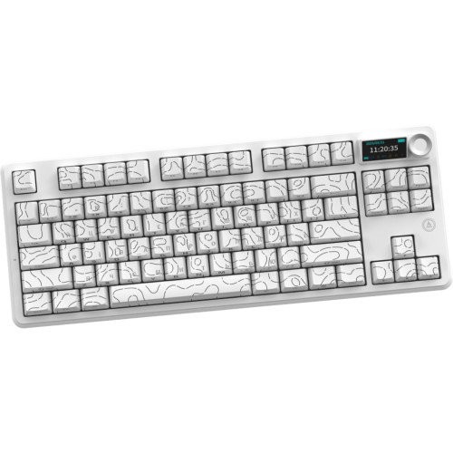 Клавіатура Ajazz AK870 V2 Maillard Switch Wireless/Bluetooth/USB UA White (AK870-V2-S-W)