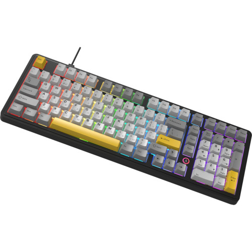 Клавіатура Ajazz AK980 MAX Magnetic Switch USB UA Black/Grey/Yellow (AK980-MAX-M-BGY)