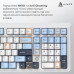 Клавіатура Ajazz AK980 MAX Magnetic Switch USB UA White/Blue (AK980-MAX-M-BWDB)