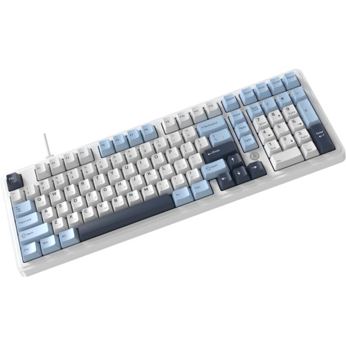 Клавіатура Ajazz AK980 MAX Magnetic Switch USB UA White/Blue (AK980-MAX-M-BWDB)