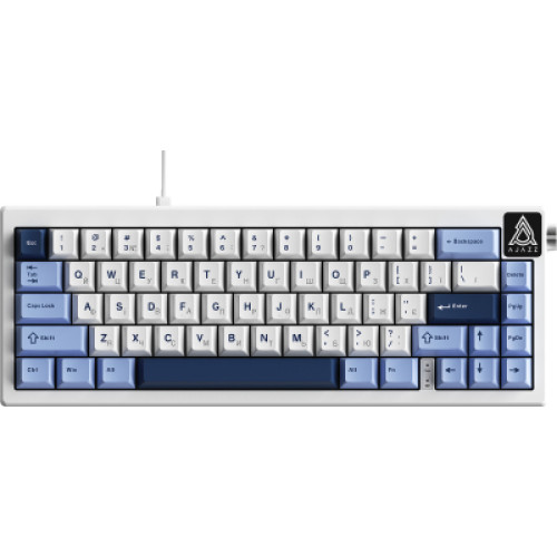 Клавіатура Ajazz AK650 Sea Salt Switch USB UA White/Blue (AK650-SS-BWB) Клавіатура Ajazz AK650 Sea Salt Switch USB UA White/Blue (AK650-SS-BWB)