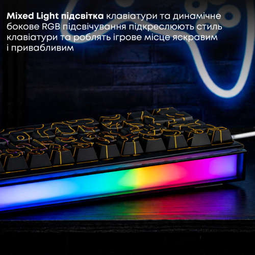 Клавіатура Ajazz NK68 Red Switch USB UA Black (NK68-R-S-B)