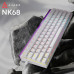 Клавіатура Ajazz NK68 Red Switch USB UA White (NK68-R-W)