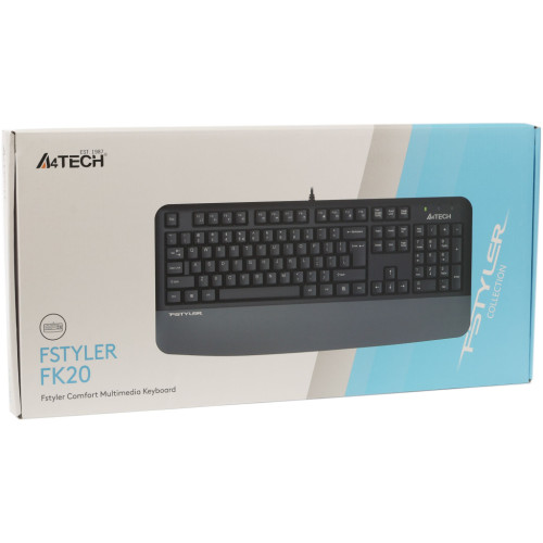 Клавіатура A4Tech FK20 USB UA Grey (4711421003209)