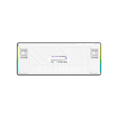 Клавіатура Hator Hellyberry HK60 Mechanical Linear RGB Wireless/Bluetooth/USB UA White/Violet (HK60_wireless)
