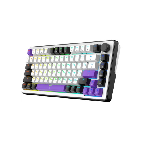 Клавіатура Hator Hellyberry HK75 Mechanical Linear RGB USB UA White/Violet (HK75)