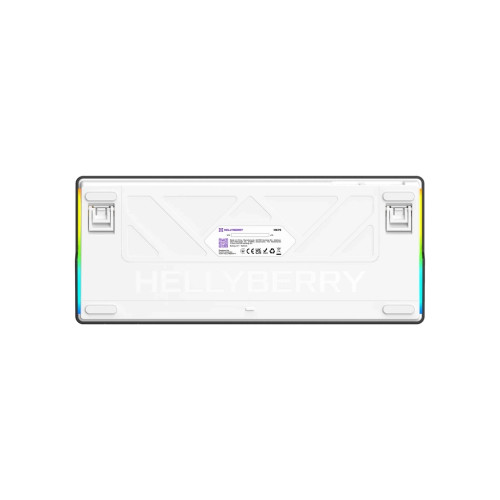 Клавіатура Hator Hellyberry HK75 Mechanical Linear RGB USB UA White/Violet (HK75)