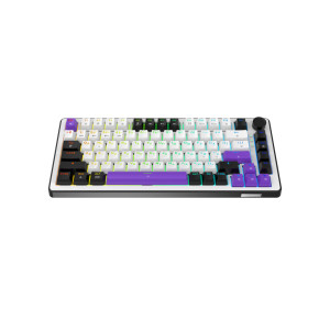 Клавіатура Hator Hellyberry HK75 Mechanical Linear RGB Wireless/Bluetooth/USB UA White/Violet (HK75_wireless)