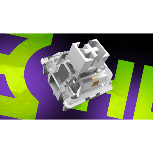 Клавіатура Hator Hellyberry HK75 Mechanical Linear RGB Wireless/Bluetooth/USB UA White/Violet (HK75_wireless) Клавіатура Hator Hellyberry HK75 Mechanical Linear RGB Wireless/Bluetooth/USB UA White/Violet (HK75_wireless)