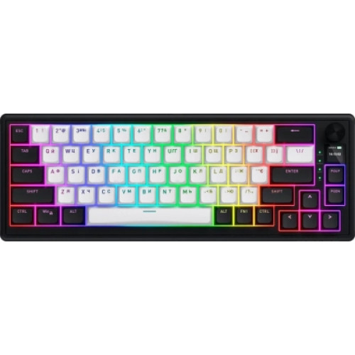 Клавіатура Hator Skyfall 65 MAG Ultima 8K Wireless/Bluetooth/USB UA Black/White (HTK3860UA)