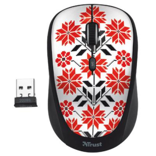 Мишка Trust_акс Yvi Wireless Mouse - Ukrainian style - snow (20285)