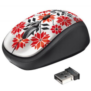 Мишка Trust_акс Yvi Wireless Mouse - Ukrainian style - snow (20285)
