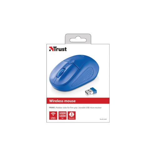 Мишка Trust Primo Wireless Mouse Blue (20786)