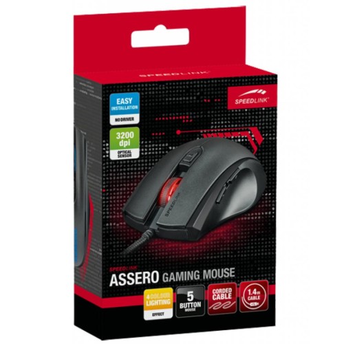 Мишка Speedlink ASSERO Gaming Mouse, black (SL-680007-BK)