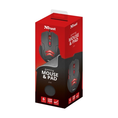 Мишка Trust Ziva Gaming mouse with Mouse pad (21963)