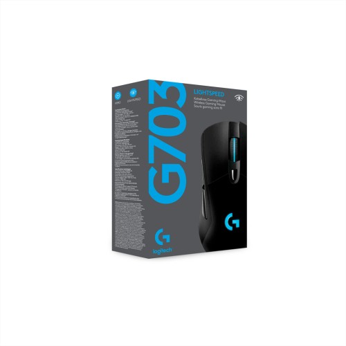 Мишка Logitech G703 Lightspeed HERO 16K Sensor Black (910-005640)