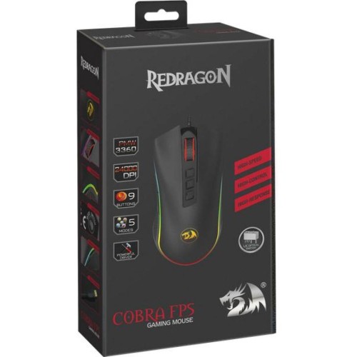 Мишка Redragon Cobra FPS RGB IR USB Black (78284)