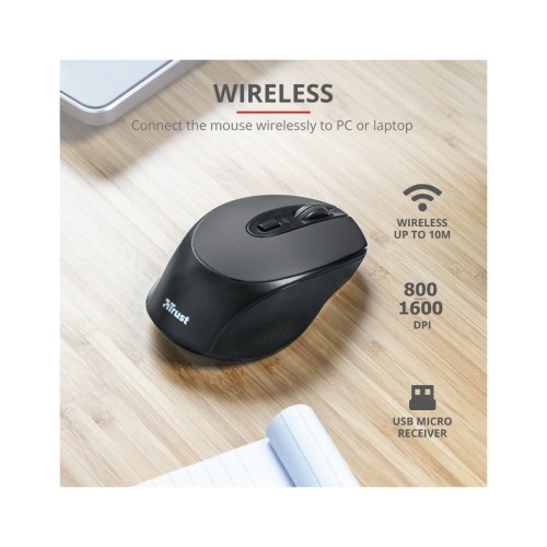 Мишка Trust Zaya Rechargeable Wireless Black (23809)