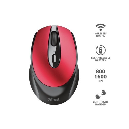 Мишка Trust Zaya Rechargeable Wireless Red (24019)