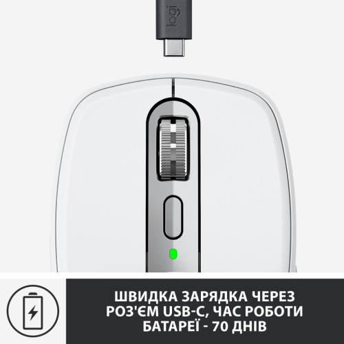 Мишка Logitech MX Anywhere 3 for Mac Pale Grey (910-005991)